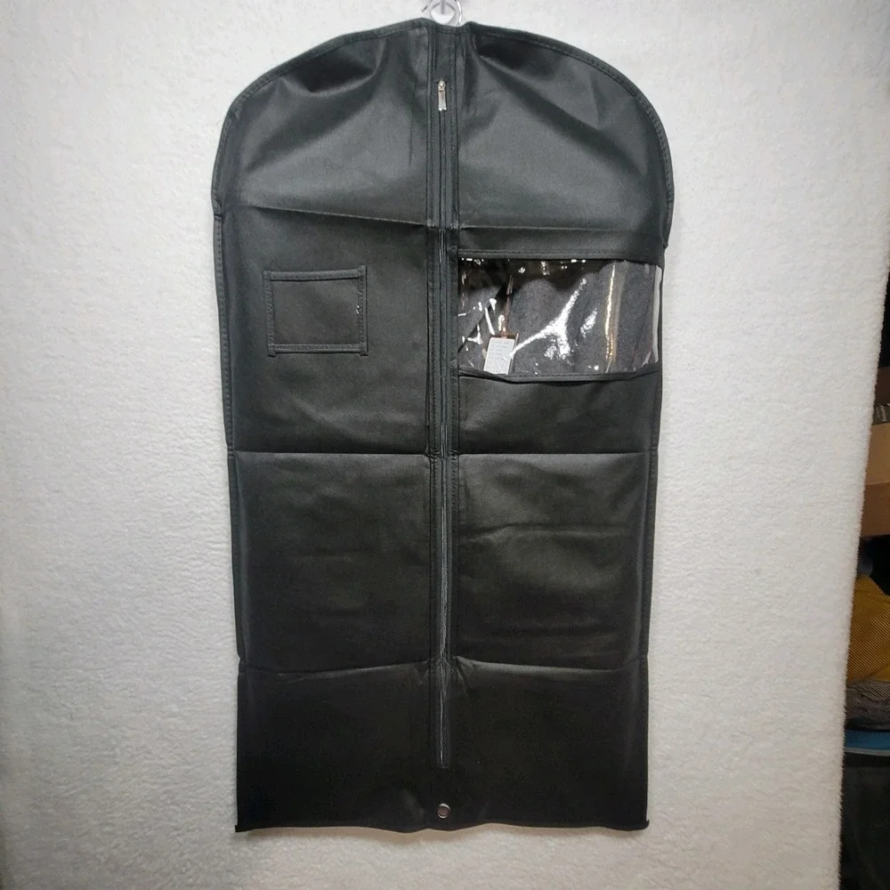 Pierre Loren Blazer Classic Fit Sport Coat Charcoal 56R W/Suit Bag & Hanger